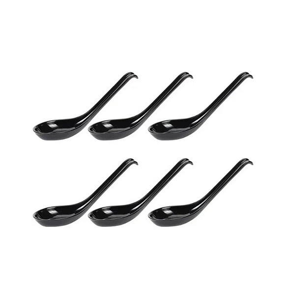 Clearance Tableware under $7 Soup Spoons 6 Pack Japanese Spoons Creative Rice Spoons Chinese Asian Long Handled Restaurant Spoons