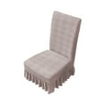 thumbnail image 1 of Tahtuvzn School Chair Covers for Dining Room Stretch Slipcovers with Skirt Kitchen Seat Protectors Wedding Banquet Decor Spandex Fabric Washable, Home, 1 of 6