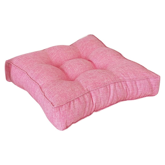 Tahtuvzn Floor Mat, Meditation Pillowcase, Linen Seat Pillowcase for Yoga Living Room Balcony Office Outdoor, Cushion Tatami,15.75x15.75x3.54", Home Decor