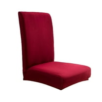 Tahtuvzn Solid Color Brushed High Elastic Chair Cover Soft and Comfortable Seat -proof Dirt Slipcover for Dining Chair, Home Decor