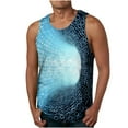 thumbnail image 1 of Tank Tops for Men for Men Juniors Tawop Mens Tank Tops Round Neck Sports Printed Sleeveless Casual Men's T-Shirts&Tanks Tank Tops for Men Blue L, 1 of 4