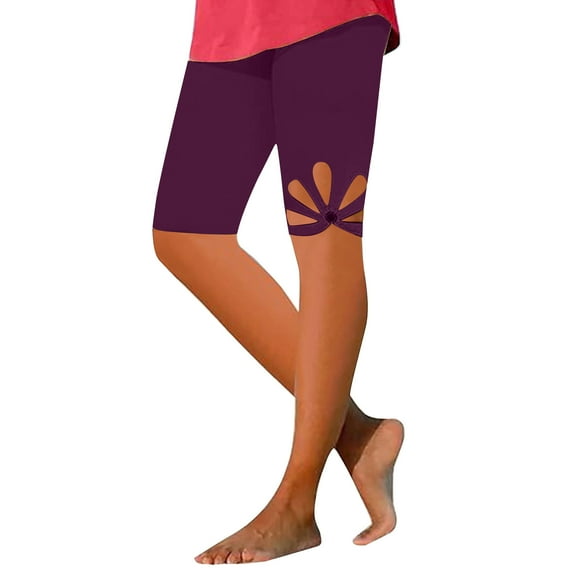 Iyufng Biker Shorts for Women,Tummy Control Summer Yoga Shorts,Solid Color High Waisted Comfortable Breathable Yoga Five Quarter Pants,S-2XL