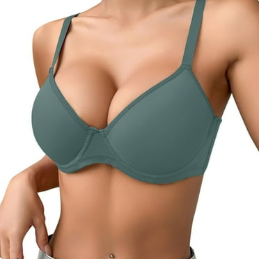 Tbopshirt Bras for Women,Womens Bras Soft Breathable Solid Color Push-up Bra Womens Bras
