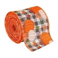 thumbnail image 1 of Hvmvliv Thanksgiving Ribbon Fall Ribbons Pumpkin Ribbon Maple Leaf Ribbons Thanksgiving Harvests Ribbon for Wrapping Diy Gifts Decor Thanksgiving Decoration E, 1 of 3