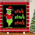 Clearance! The Grinch Non Slip Toilet Polyester Cover Mat Set Bathroom