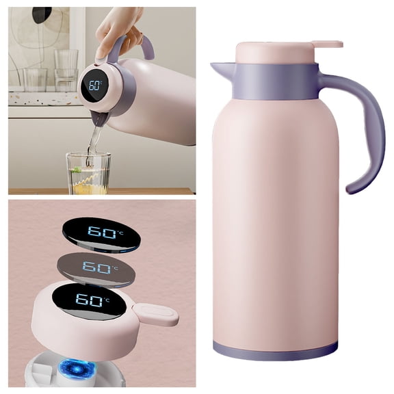 Clearance! Thermal Coffee Mug Thermal Coffee Carafe with Glass Liner Hot or Cold Drinks Double Walled Insulated Vacuum Flask for Keeping Cold or Hot Drinks Milk Tea Hot Chocolates