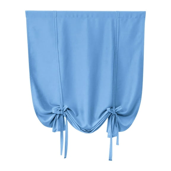 Clearance! Thermal Insulated Blackout Curtain - Tie Up Shade Drape for Narrow Window/Kitchen/Halloween Present