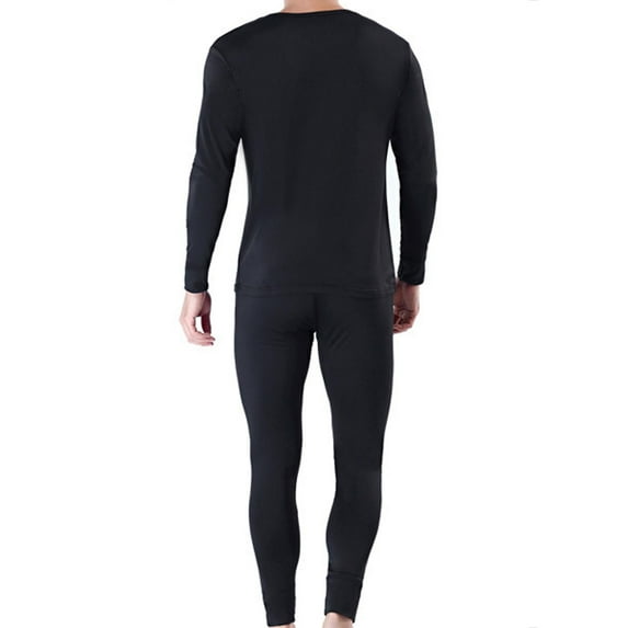 Thermal Underwear for Men Fleece Base Layer Top Bottom Set Insulated Long Johns for Cold Weather Hunting