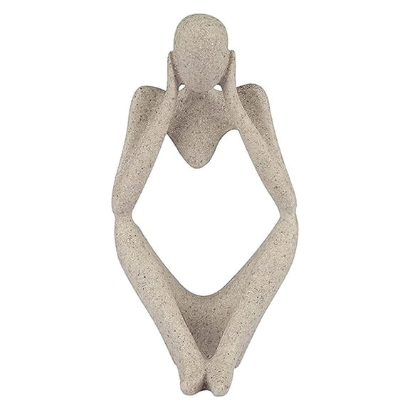 Clearance!Thinker Statue,The Thinker Statue Abstract Sculpture Resin Statues for Modern Home Office Shelf Desktop Bookshelf Decor