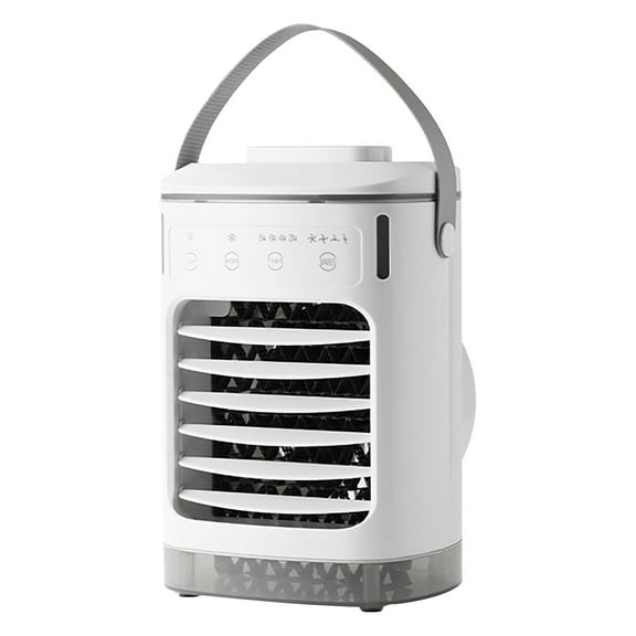 Clearance!Three-In-One Desktop Cold Fan with Usb Air Cooler, Small Humidifier & Spray Fan - Personal Cold Air Blower, Instant Cooling, Humidifying & Misting, Silent Operation for Home & Office Use