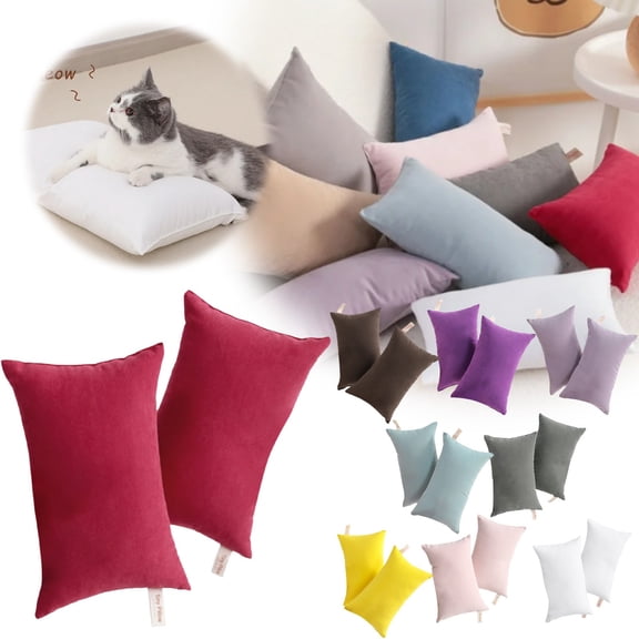 Clearance! Tiny Pillows, 11"X7" Microfiber Mini Pillows for Travel, Pets, Soft and Machine Washable Small Pillows Mini Sleep & Travel Pillows, Washable, Soft 2 Pack Clearance