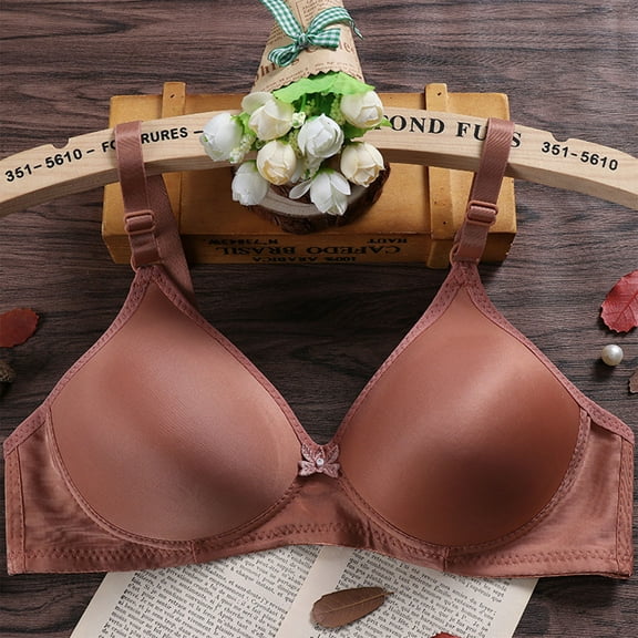 Titcea Bras for Women Solid Color Skin Friendly Gathered Together Push Up Bras Support and Lift Soft Comfortable Daily Bra Underwear, Gifts for Her