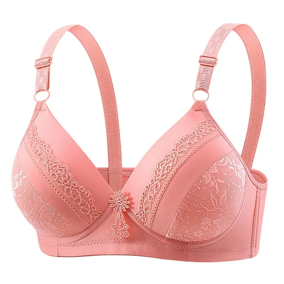 Titcea Bras for Women Lace Gathered Together Push Up Bras Support and Lift Soft Comfortable Daily Bra Underwear, Gifts for Her