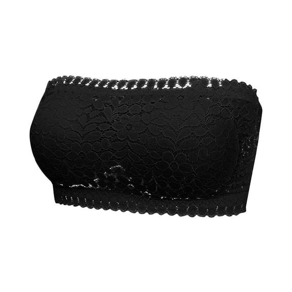 Titcea Bras for Women Lace Solid Color Wireless Strapless Bralettes Breathable Comfortable Bra Underwear, Gifts for Her