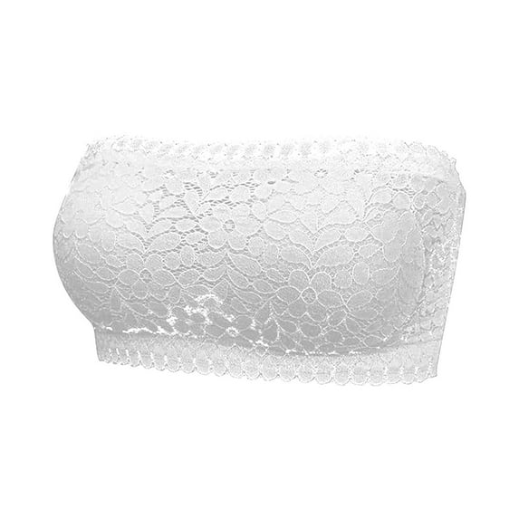 Titcea Bras for Women Lace Solid Color Wireless Strapless Bralettes Breathable Comfortable Bra Underwear, Gifts for Her