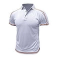 thumbnail image 1 of Titcea Golf Shirts for Men Patchwork Print Buttons Lapel Short Sleeve Shirts Summer Gyms Exercise Running T-shirt Hawaiian Beach Vacation Casual Tops(S-2XL), 1 of 5