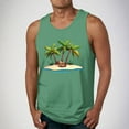 thumbnail image 1 of Titcea Hawaiian Tank Tops Men Palm Tree Print Crew Neck Sleeveless Cotton Workout Shirts Outdoor Fitness Beach Vacation T-shirt Loose Breathable Home Wear, 1 of 5