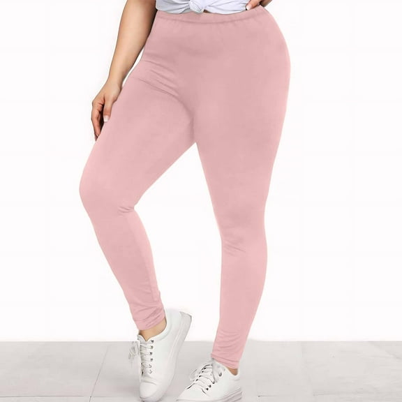 Clearance! Titcea Plus Size Leggings for Women(XL-5XL), High Waisted Stretchy Soft Yoga Pants Workout Leggings, Comfort Breathable Thin Joggers for Summer