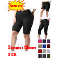 thumbnail image 1 of Clearance! Titcea Plus Size Yoga Shorts for Women(S-5XL), High Waisted Stretchy Soft Biker Shorts, Women's Shorts for Workout/Running/Hawaiian Beach Vacation, 1 of 9