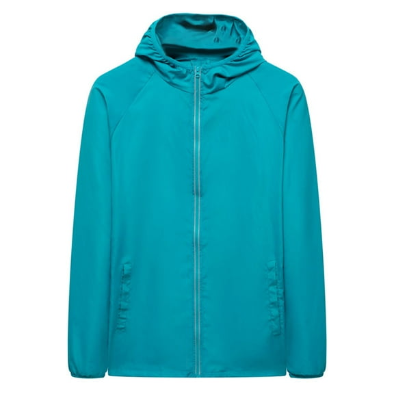 Titcea Sun Shirt Women, UPF 50 Long Sleeve Zipper Sun Protection Jacket with Hood, Loose Breathable Summer Casual Hiking Shirts, Gifts for Mom/Her