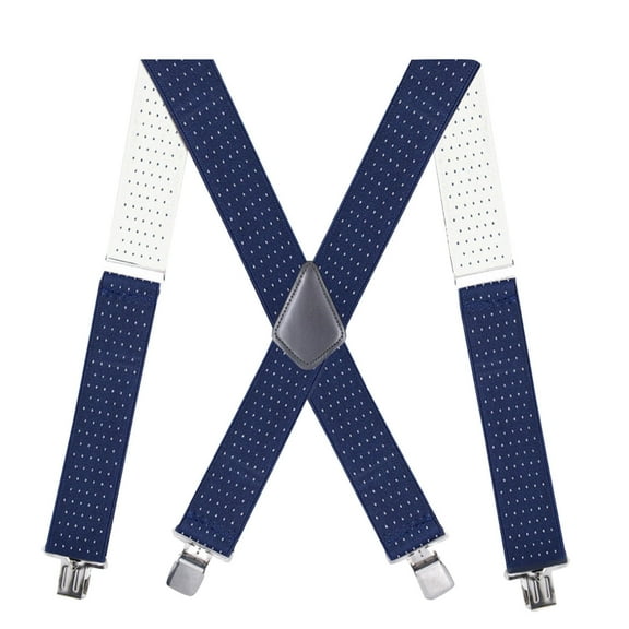 Clearance! Titcea Suspenders for Men: 2-Inch Wide, Sturdy Clips, X-Back, Adjustable Elastic Heavy Duty Men's Suspenders for Work Pants/Jeans