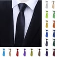 thumbnail image 1 of Clearance! Titcea Ties for Men, 3.1 Inch Solid Color Slim Tie Formal Neckties for Business/Wedding, Gifts for Men, 1 of 3