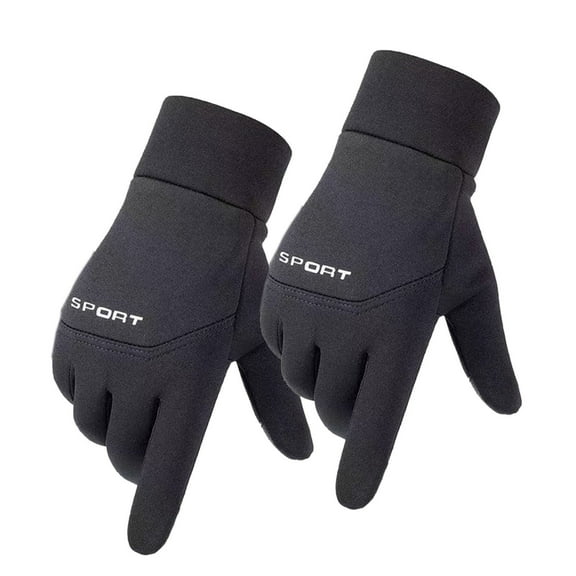 Clearance Today Sales! Men's Outdoor Sports Equipment Cycling Gloves And Winter Warm Plus Velvet Slip Screen Driving And Fishing Gloves Warehouse Sale