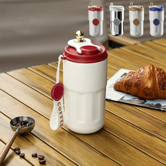 Clearance Today Sales!Portable Car Carrying Coffee Mug Student WalkingMugStainless Steel Coffee Insulated Mug Multi-color Available Fashionable And Versatile Must-have Overstock Items