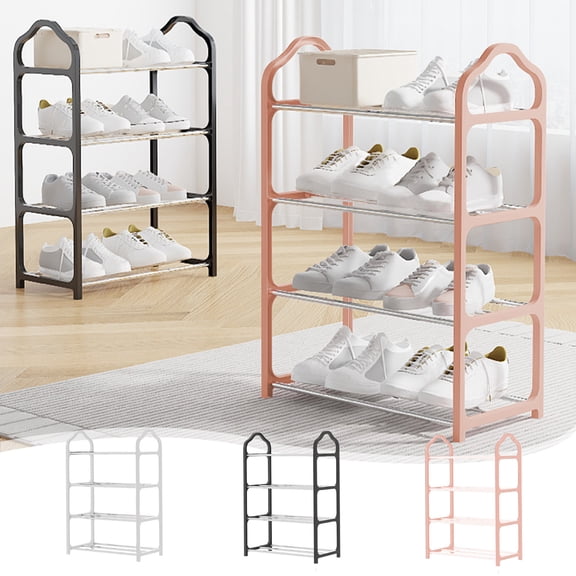 Clearance Today Sales!Shoe Rack Shoe Rack Storage Organizer With 4 Tiers Metal Shelves For Bedroom Closet Entry Dorm RoomWarehouse Sale Warehouse Sale