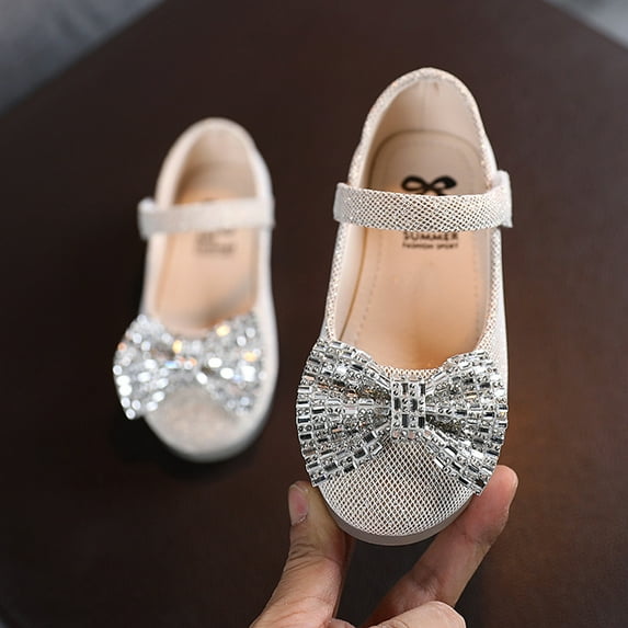 Clearance Toddler Girls Summer Sandals Toddler Infant Kids Baby Girls Soft Princess Butterfly Knot Leather Flat Shoes,Gold Sandals For Kids Size 8