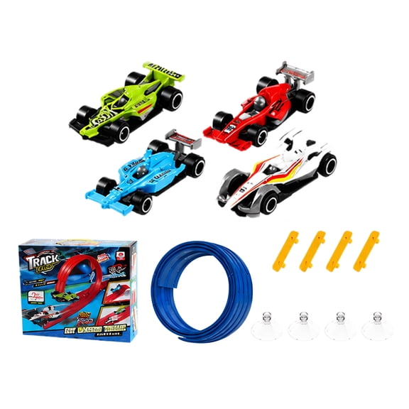 Clearance! Toddler Toys Car Track Set - Flexible Roll-Up Mat with Toy Cars, Portable Road Race Game, Indoor Outdoor Play, Easy Store, Kids Learning Toys