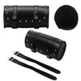 thumbnail image 1 of Clearance Tool Bag under $10,Motorcycle Handlebar Bag Saddlebags PU Leather Handmade Motorcycle Fork Bag Roll Durable Storage Tool Pouch With Straps For Men Women, 1 of 9