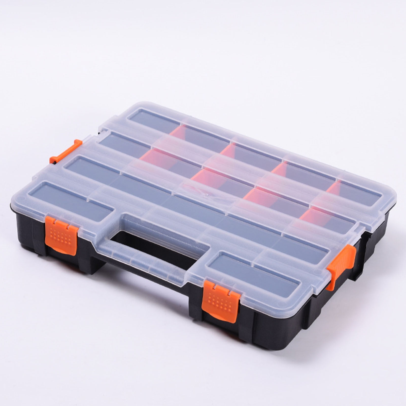 Clearance Tool Bag under $10,Double Sided Portable Plastic Hardware Tools Accessories Box Electronic Components Sorting Box Parts Box Storage Box