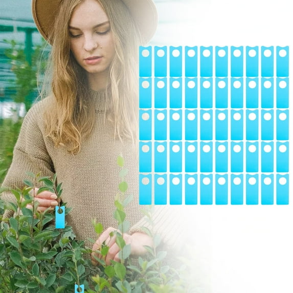 Clearance Tool Bag under $5,100pcs Gardening Plant Hanging Collar Tag Plant Tree Tags Plant Identification Board Nursery Garden Labels Gardening Tags