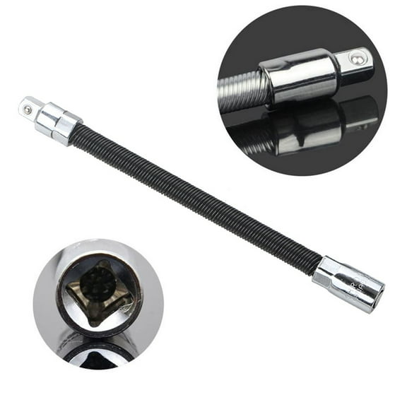 Clearance Tool Bag under $5,Socket 3 Counts Bendable Flexible Shaft Extension Rods Set Flexible Spring Bit Adapters For Drill 3/8 Sizes