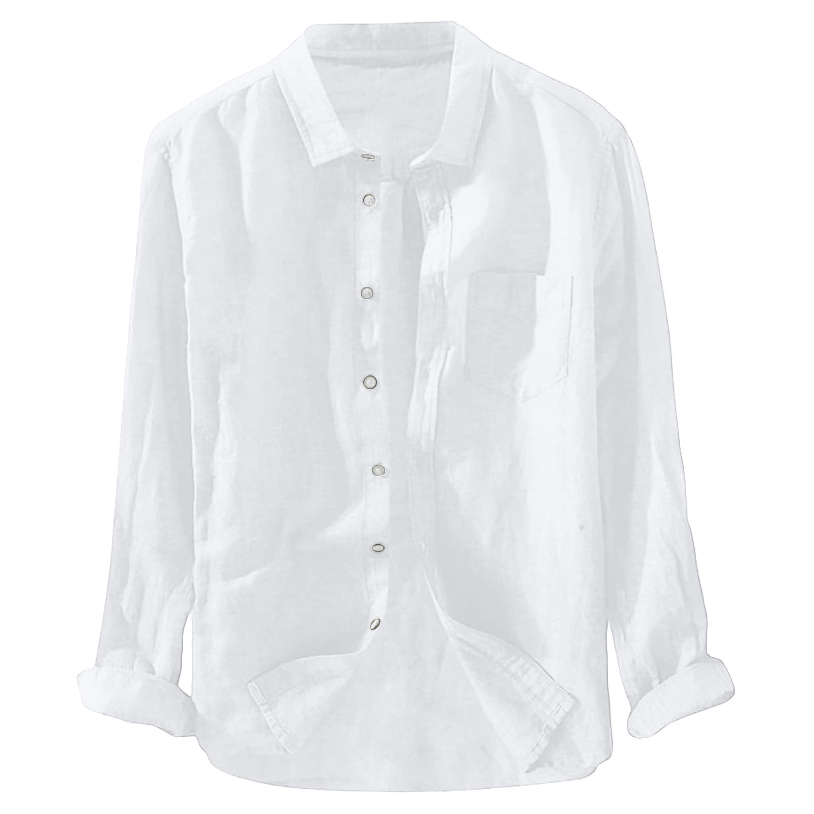 white linen collarless shirt womens
