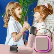 Clearance Toys for Ages 5-7 Kids Games Stiwee Karaoke Machine For Kids Adults, Portable Bluetooth Speaker With 2 Wireless Microphones, Toys Christmas Halloween Birthday Gifts