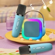 Clearance Toys for Boys/Girls Kids Games Stiwee Karaoke Machine For Kids Adults, Portable Bluetooth Speaker With 2 Wireless Microphones, Toys Christmas Halloween Birthday Gifts
