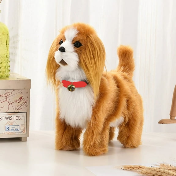 Clearance Toys Robot Dog Toys Interactive Electronic Plush Puppy Sound Control Teddy Walk Bark With Music Touching Control Robotic Pet Christmas Gifts