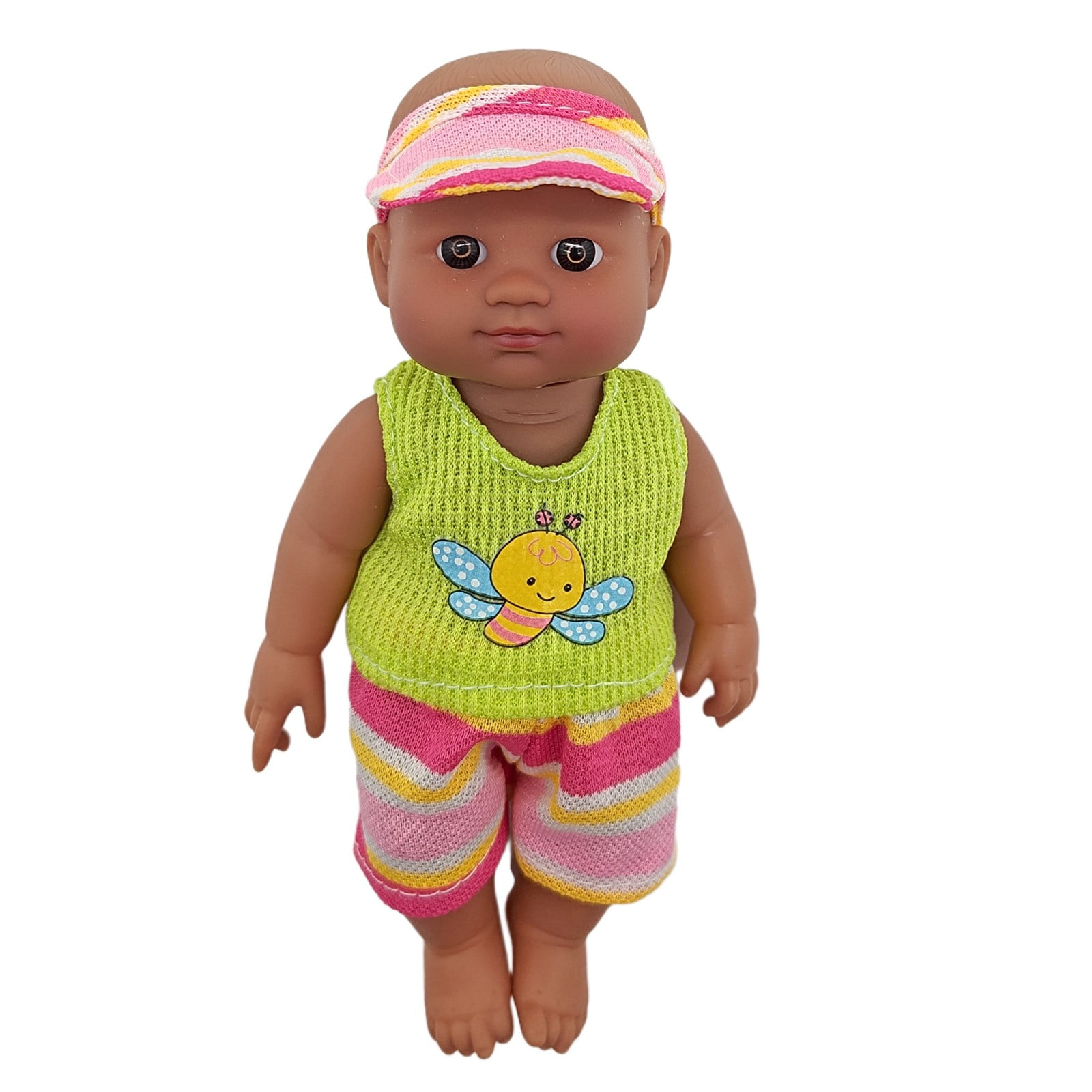Clearance Toys under $5! kkbbma Baby Doll Toy, Black Enamel Doll 7-inch Mini Black Enamel Doll Children's Toy