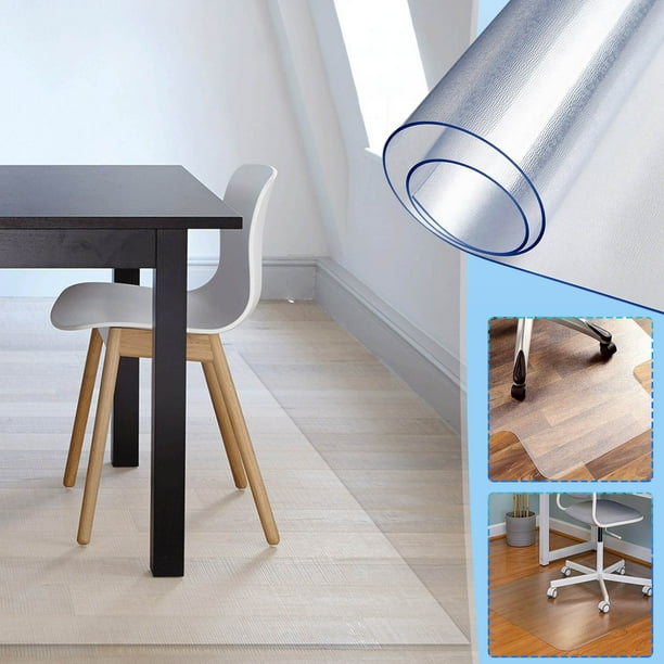 Savings Transparent Floor Protector 1 5 Mm Thick PVC Non slip Mat For Corridors Vinyl Track Carpet Easy To Clean frosted Version Walmart Business Supplies