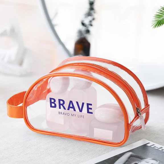 Clearance! Transparent Waterproof Beach Bag with Handle Dry And Wet Separation Wash And Makeup Bag Storage Of Goggles Swimsuits Swim Bags