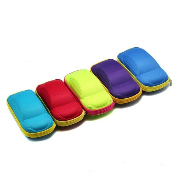 Clearance! Trendy And Children's Car Shaped EVA Portable And Drop Eyeglasses Case Specially Designed For Kids Full Of Fun And Practical Portability
