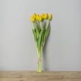 thumbnail image 1 of Clearance!!Tulip Artificial Flower Real Touch 7 Heads Artificial Bouquet Fake Flower for Wedding Decoration Flowers Home Party Decor, 1 of 7