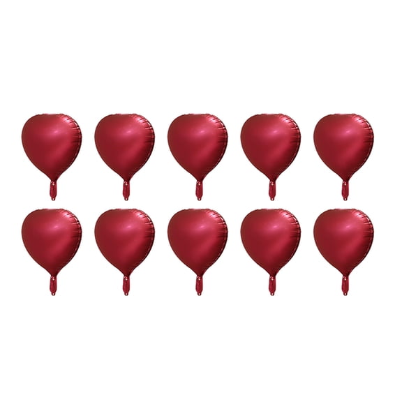 Clearance! Tunhigl 10PCS Heart Foil Balloons - 18inch Heart Shape Mylar Balloons For Romantic Love Valentine Is Day Wedding Birthay Party Decorations