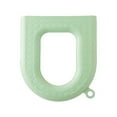 thumbnail image 1 of Clearance! Tunhigl EVA Toilet Seat Domestic Toilet Seat Ring Seat Lightweight Rainproof Seat Cover For Toilet Seat With Handle Catering For Different Seasons, 1 of 7