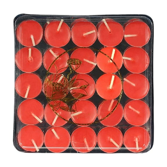 Clearance Tunhigl Small Candle Lights Aromatherapy 1 Hours Tea Wax Birthday Drift Wax Warm Tea Cooking Fondue
