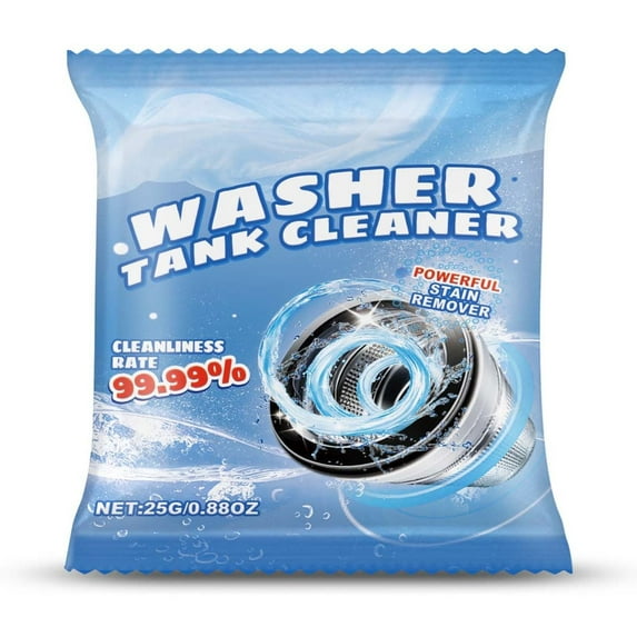 Clearance Tunhigl Washing Machine Cleaning Powder Powerful Stain Remover Washing Machine Trough Cleaning Powder 25G