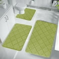 thumbnail image 1 of Tupukom Bathroom Rugs Sets 3 Piece, Soft Absorbent Microfiber Bath Rugs and U-Shaped Contour Toilet Rug Bath Mat Set for Bathroom and Kitchen, 1 of 7