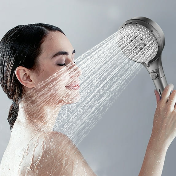 Tupukom Filtered Shower Head High Pressure,6 Spray Modes Household Shower Head with Handheld for Hard Water,Reduces Dry Itchy Skin,Adjustable and Easy to Install for Bathroom